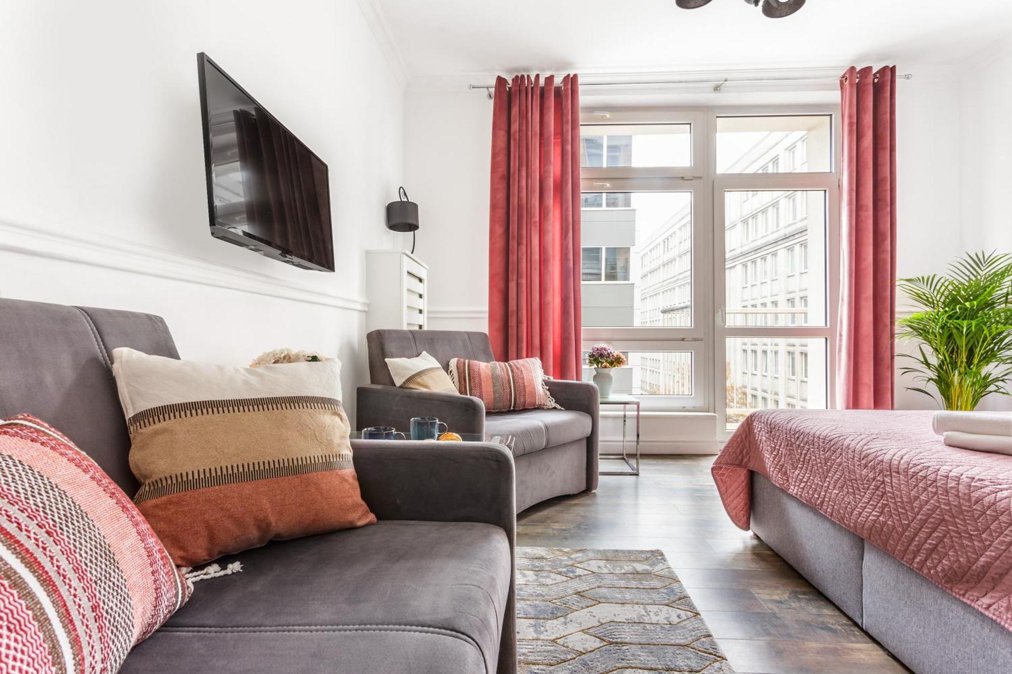 ורשה Charming Apartment In The City Center מראה חיצוני תמונה