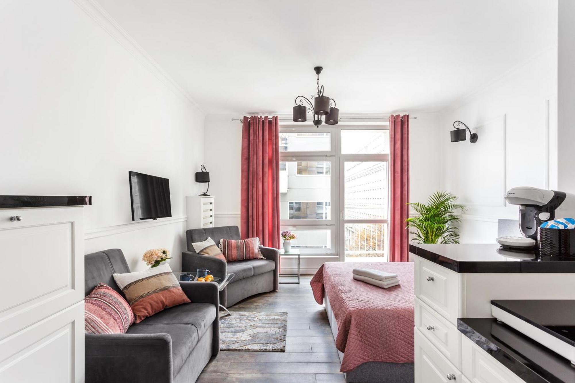 ורשה Charming Apartment In The City Center מראה חיצוני תמונה