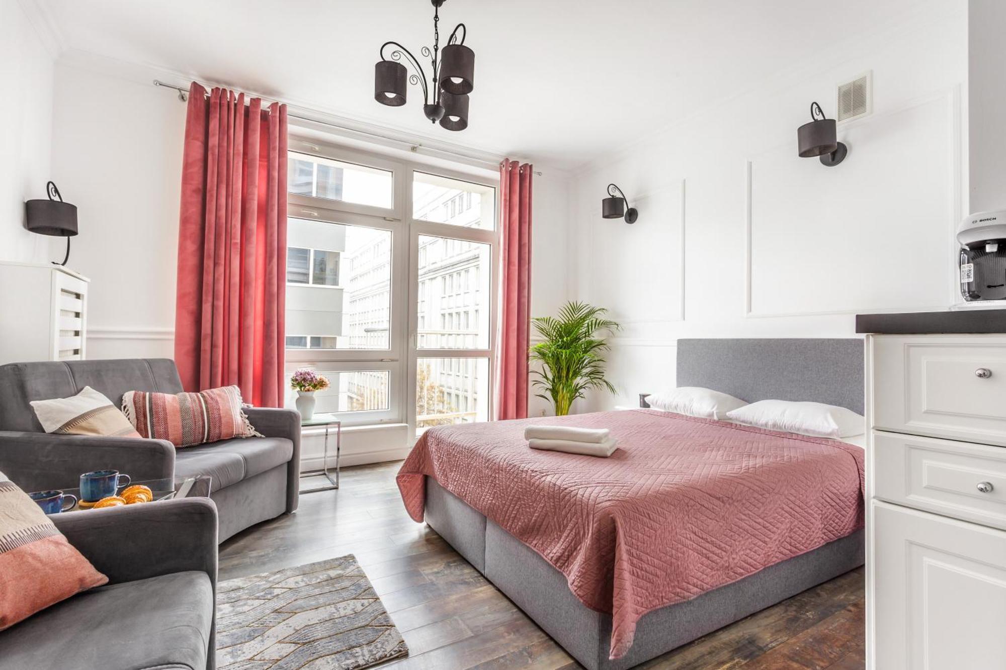 ורשה Charming Apartment In The City Center מראה חיצוני תמונה