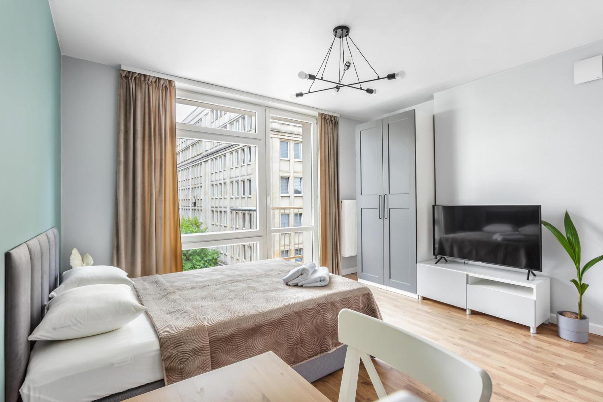 ורשה Charming Apartment In The City Center מראה חיצוני תמונה